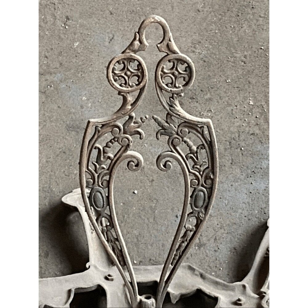 Antique Art Deco Style Cast Metal 5 Arm Chandelier Frame - Picture 7 of 10